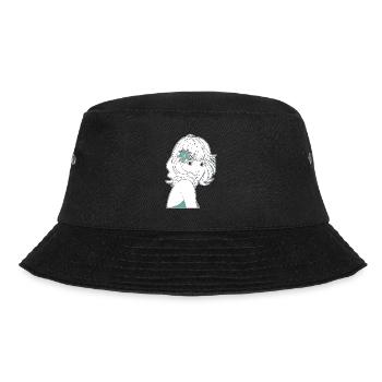 Manga Girl Anime - Bucket Hat - Schwarz - Vorne - Lela (165cm)