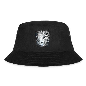 Snow Leopard Blue Eyes Cool - Bucket Hat - black - Front - Lela (165cm)