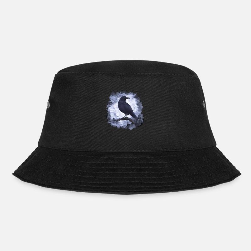 Rabe Krähe Goth - Bucket Hat - Schwarz