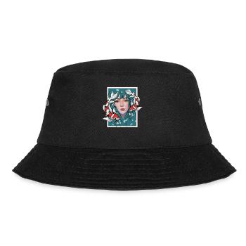 Anime Koi - Bucket Hat - black - Front - Lela (165cm)