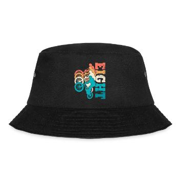 8. Geburtstag Bmx Fahrrad 8 Jahre Geschenk - Bucket Hat - Schwarz - Vorne - Lela (165cm)