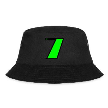 7. 7 YEARS. 7th ANNIVERSARY. BIRTHDAY 7 YEARS - Bucket Hat - black - Front - Lela (165cm)