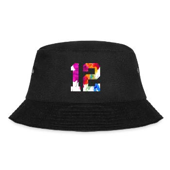 NUMBER 12 YEARS OLD 12TH BIRTHDAY - Bucket Hat - black - Front - Lela (165cm)