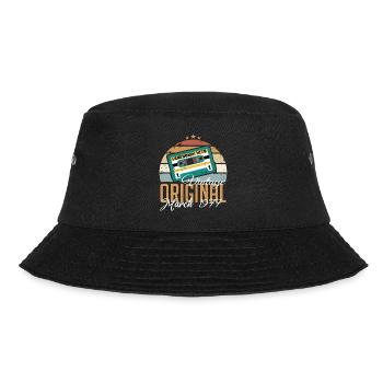 March 1977 - Birthday present - Bucket Hat - black - Front - Lela (165cm)