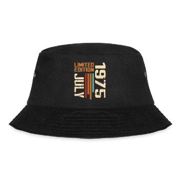 July 1975 Birthday Gift 1975 July 1975 - Bucket Hat - black - Front - Lela (165cm)
