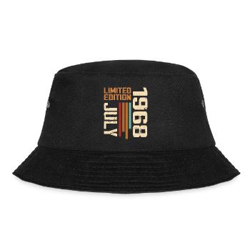 Juli 1968 Geburtstagsgeschenk 1968 Juli 1968 - Bucket Hat - Schwarz - Vorne - Lela (165cm)