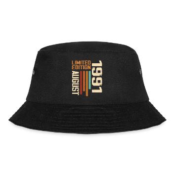 August 1991 Geburtstagsgeschenk August 1991 August - Bucket Hat - Schwarz - Vorne - Lela (165cm)