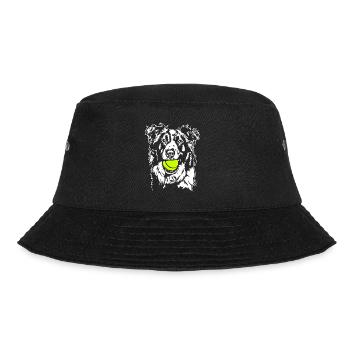 Border Collie Ball Ball Junkie Dogs Wilsigns - Bucket Hat - black - Front - Lela (165cm)