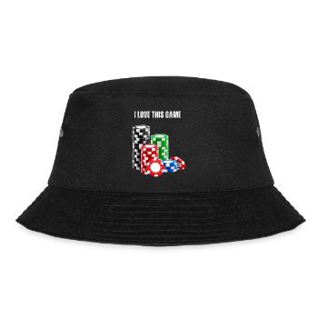 I love this game - Bucket Hat - Schwarz - Vorne - Lela (165cm)