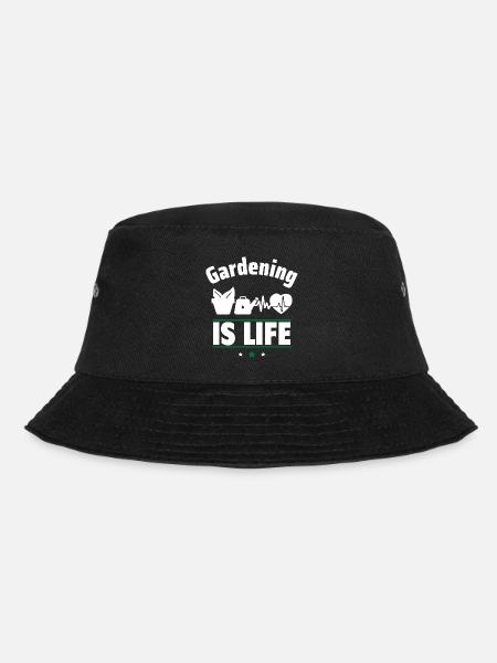 Gartenarbeit ist das Leben - Bucket Hat - Schwarz