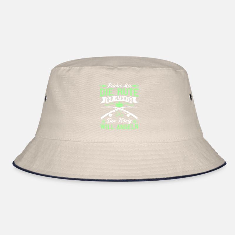 der König will Angeln Bucket Hat