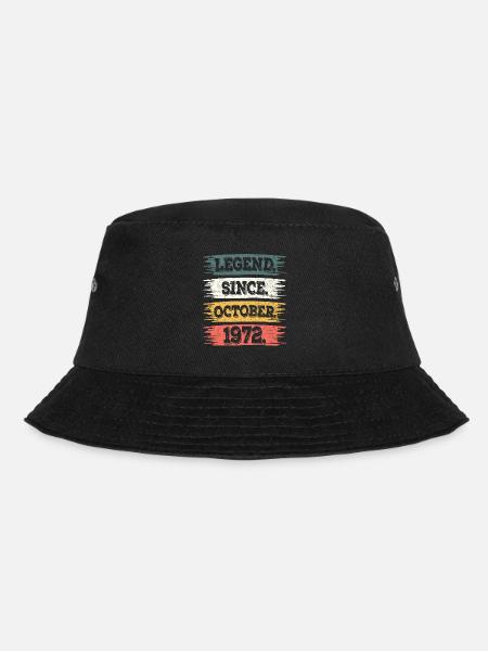 Legende Seit Oktober 1972 50 Jahre Jubiläum - Bucket Hat - Schwarz