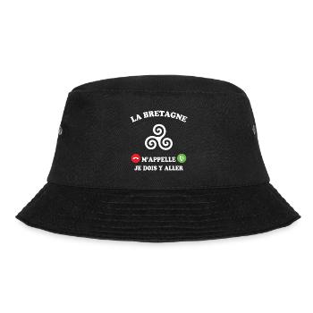 La bretagne m'appelle humour breton homme - Bob - noir - Devant - Lela (165cm)