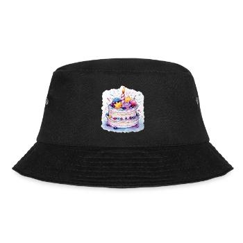 Torte - Bucket Hat - Schwarz - Vorne - Lela (165cm)