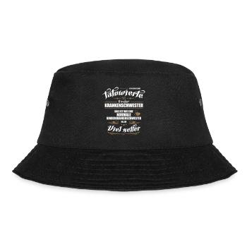 Tätowierte Kinderkrankenschwester ist netter! - Bucket Hat - Schwarz - Vorne - Lela (165cm)