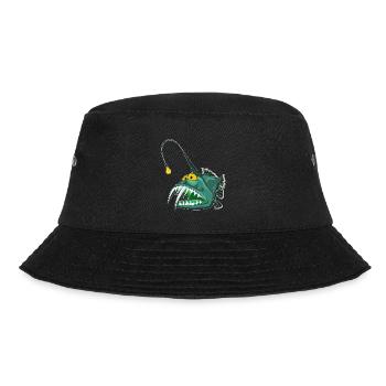 Tiefseefisch - Bucket Hat - Schwarz - Vorne - Lela (165cm)