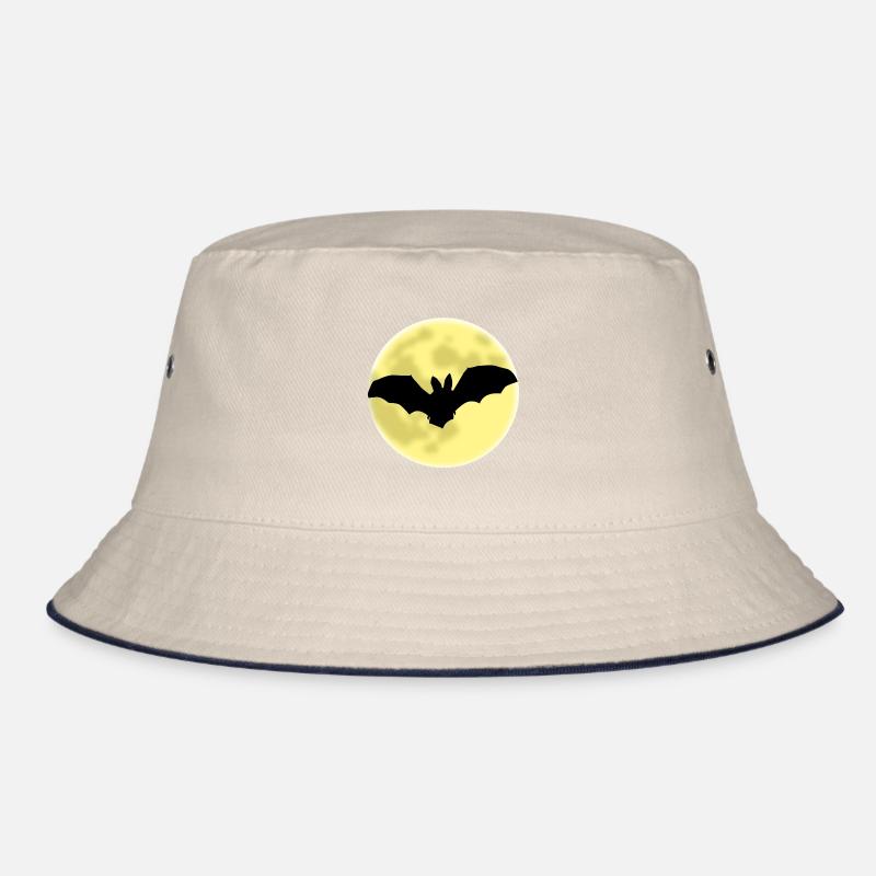 Bat, Moon, Halloween, Dracula, Vampire, bat, Bucket Hat