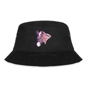 Zebra Neon - Bucket Hat - black - Front - Lela (165cm)