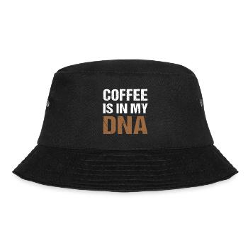 Kaffee Coffee is in my DNA Fun - Bucket Hat - black - Front - Lela (165cm)
