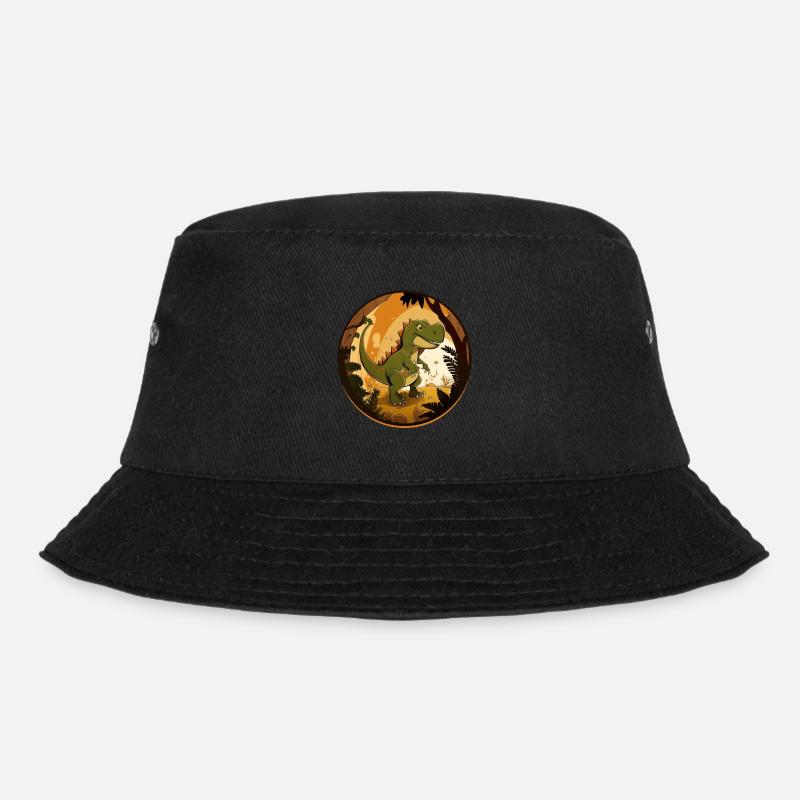 Friendly dinosaur T-Rex - Bucket Hat - black
