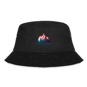 Mountain Longing - Bucket Hat - Schwarz - Vorne - Lela (165cm)