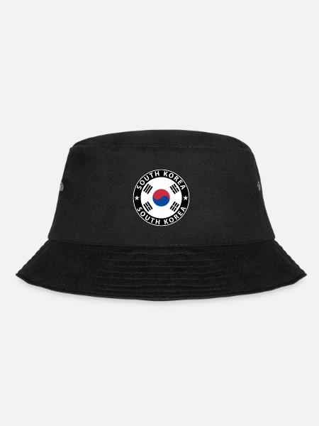 Südkorea - Bucket Hat - Schwarz