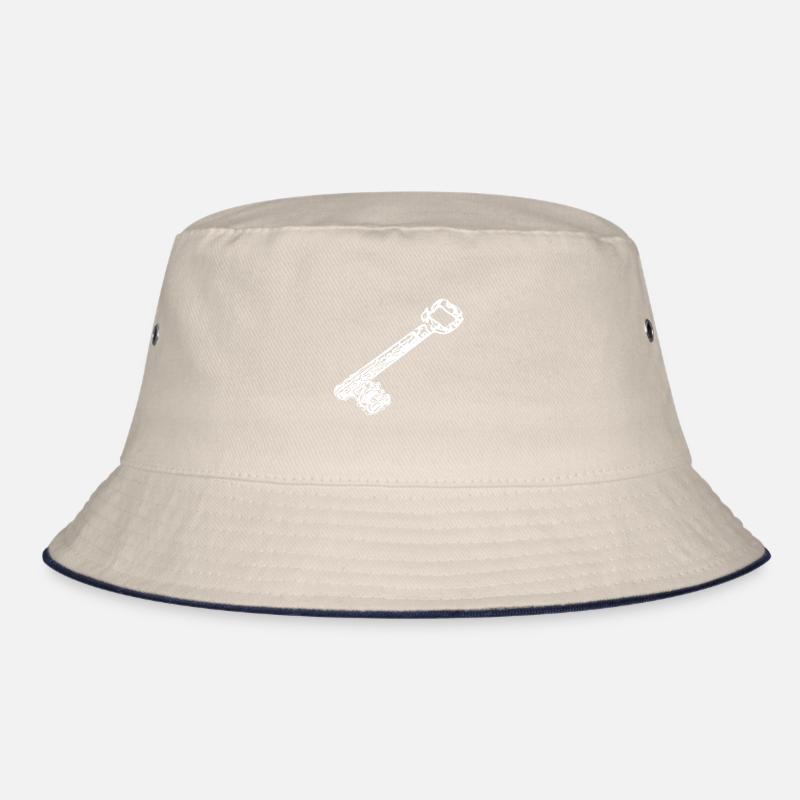 Vintage ancient rusty rustic house keys Bucket Hat