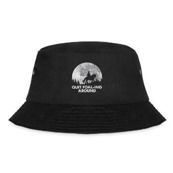 Cydesdale Reiter und Zugpferd Designs - Bucket Hat - Schwarz - Vorne - Lela (165cm)