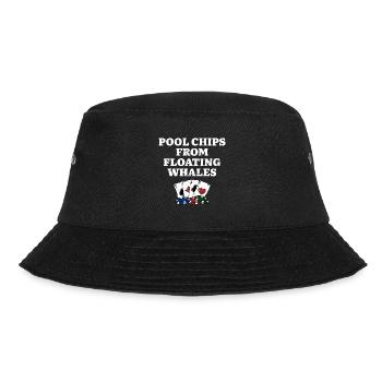 Pool Chips from Floating Whales Poker Funny Poker - Bucket Hat - Schwarz - Vorne - Lela (165cm)