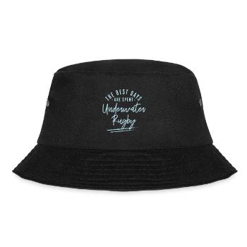 The Best Days Are Spent Underwater Rugby Sayings - Bucket Hat - Schwarz - Vorne - Lela (165cm)