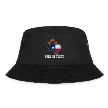 Texas Born Design für stolze Texaner - Bucket Hat - Schwarz - Vorne - Lela (165cm)