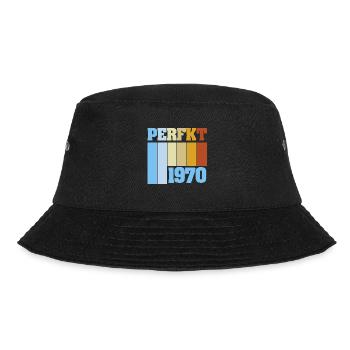 1970 - Bucket Hat - Schwarz - Vorne - Lela (165cm)