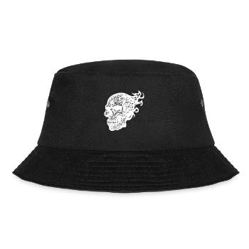 Burning Tattoo Fire Skull - Bucket Hat - black - Front - Lela (165cm)
