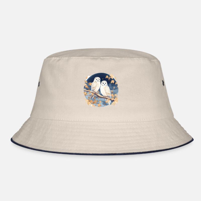 Schleiereule Eulen für einen Eulen Fan Bucket Hat