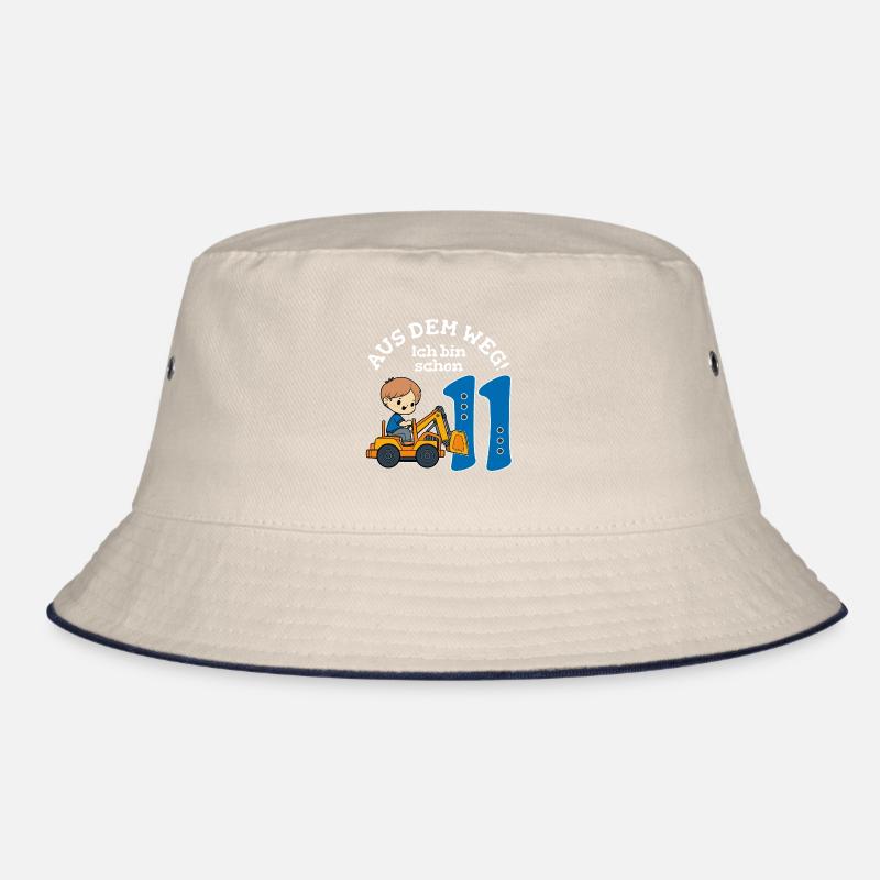 11. Geburtstag Bagger Junge Bucket Hat