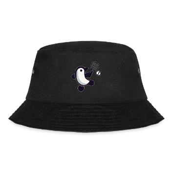 Pingouin Tennis Joueur de Tennis Minimaliste - Bob - noir - Devant - Lela (165cm)