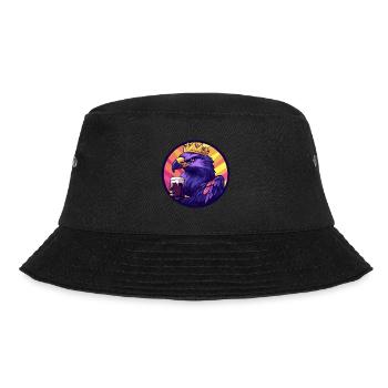 Harpyie Vogel Bier Comic - Bucket Hat - Schwarz - Vorne - Lela (165cm)