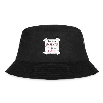 Parents for sale - funny quote - Bucket Hat - Schwarz - Vorne - Lela (165cm)