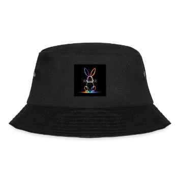 Glowing Rabbit - Bucket Hat - black - Front - Lela (165cm)