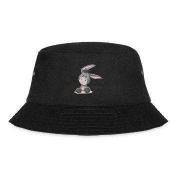 Esel Flüsterer - Bucket Hat - Schwarz - Vorne - Lela (165cm)