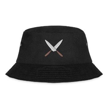 Cook Kitchen Knife Cooks Cook - Bucket Hat - black - Front - Lela (165cm)