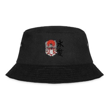 Everylasting Love für einen Japaner oder Japan - Bucket Hat - Schwarz - Vorne - Lela (165cm)