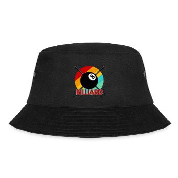 Billard Pool-Billard - Bucket Hat - Schwarz - Vorne - Lela (165cm)