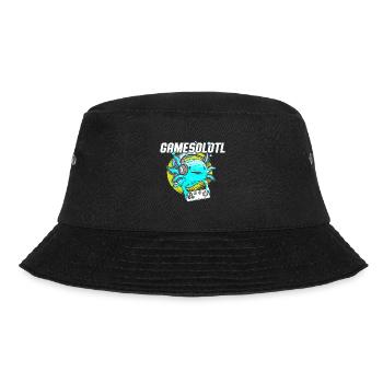 Video Game Player Axolotl Pun Axolotl Gamer - Bucket Hat - black - Front - Lela (165cm)