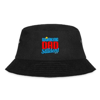 Working Dad And Student - Bucket Hat - black - Front - Lela (165cm)