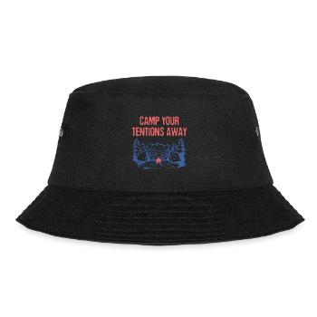 Campez vos TENTions Loin Citation motivationnelle Camping - Bob - noir - Devant - Lela (165cm)