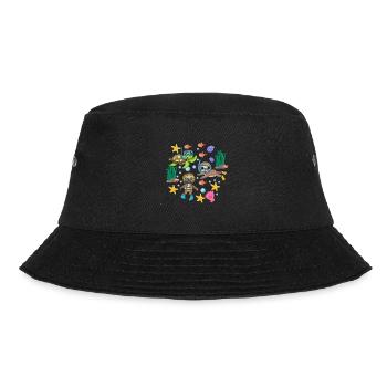 Scuba Diving Sloth Lazy Animal Diving I Gift - Bucket Hat - black - Front - Lela (165cm)