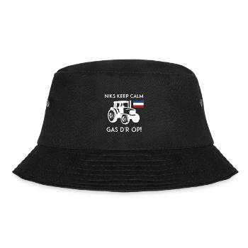 Support the farmers! Farmers' protest T-shirt - Bucket Hat - black - Front - Lela (165cm)