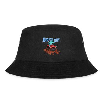 Dirty Guy ATV Design für männliche Quad-Fahrer - Bucket Hat - Schwarz - Vorne - Lela (165cm)