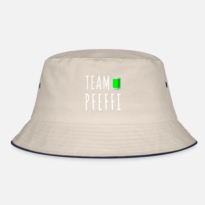 Pfefferminz Likör Pfeffi Vatertag Sauf Bucket Hat